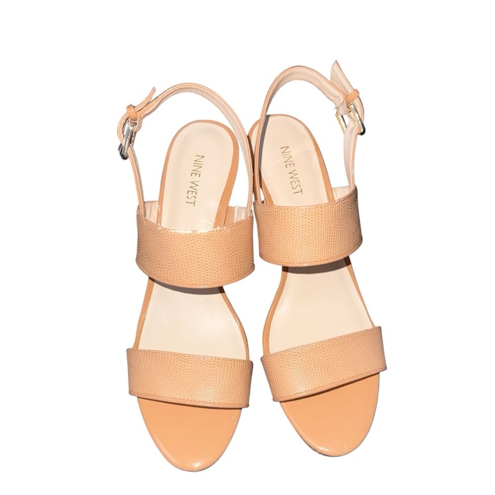 Nine West Beige Women's Wedges - Picture 2 of 8